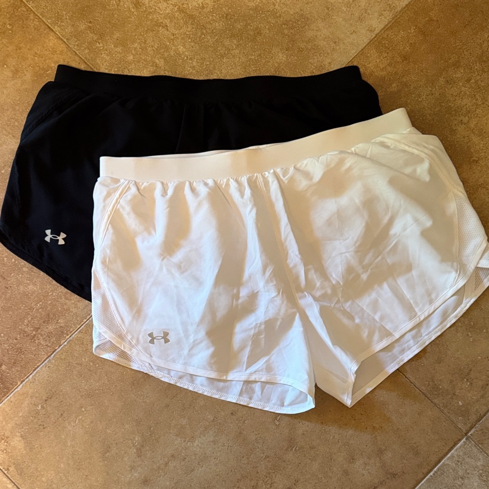Under Armour Athletic Black and White Shorts